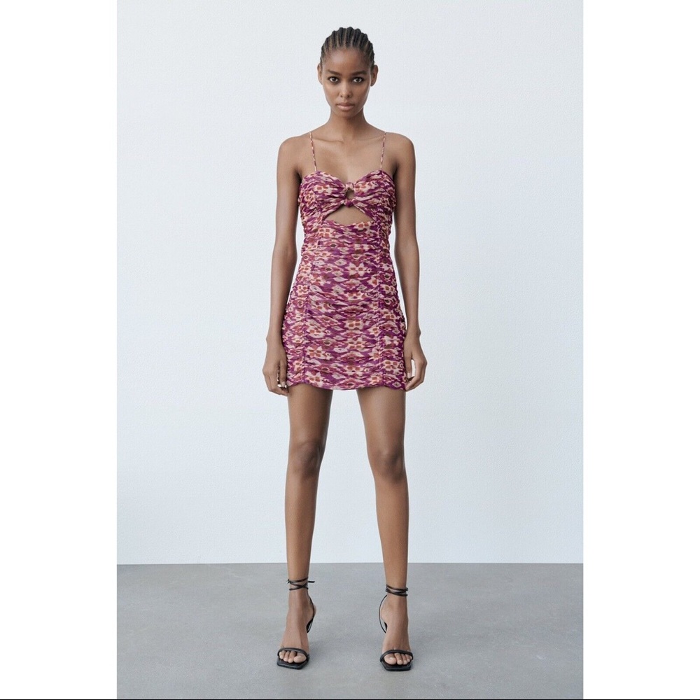 ZARA MINI PRINT DRESS